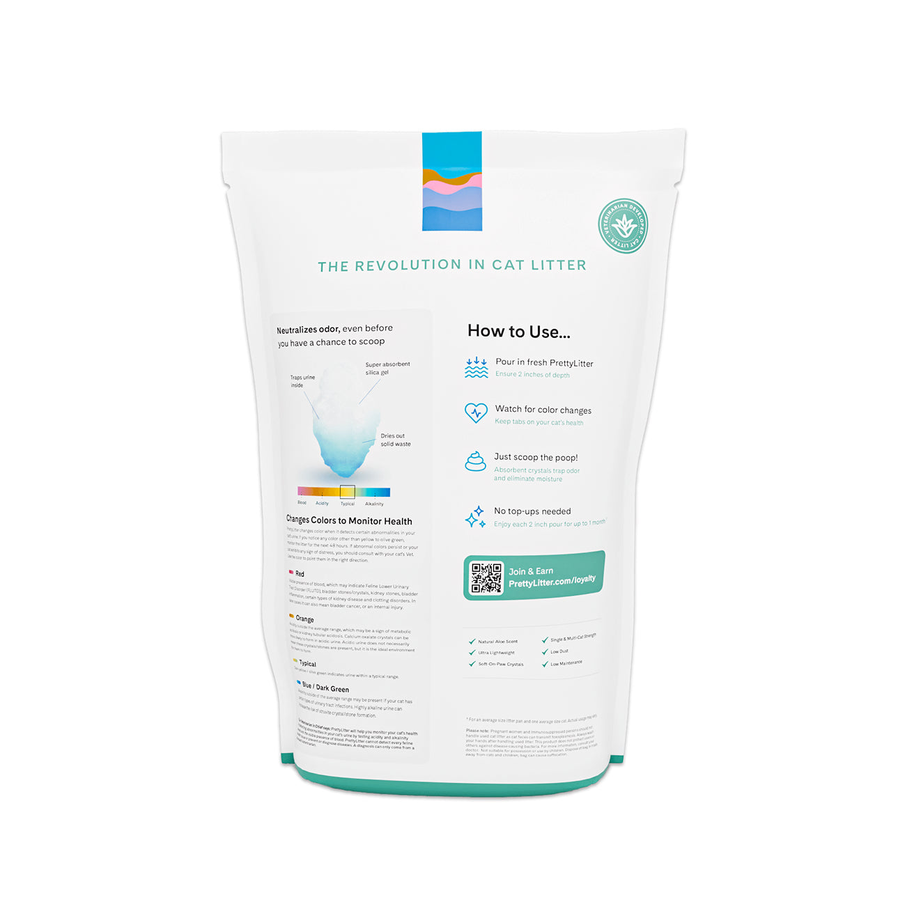 PrettyLitter Calm Aloe Scented Cat Litter, 6lb