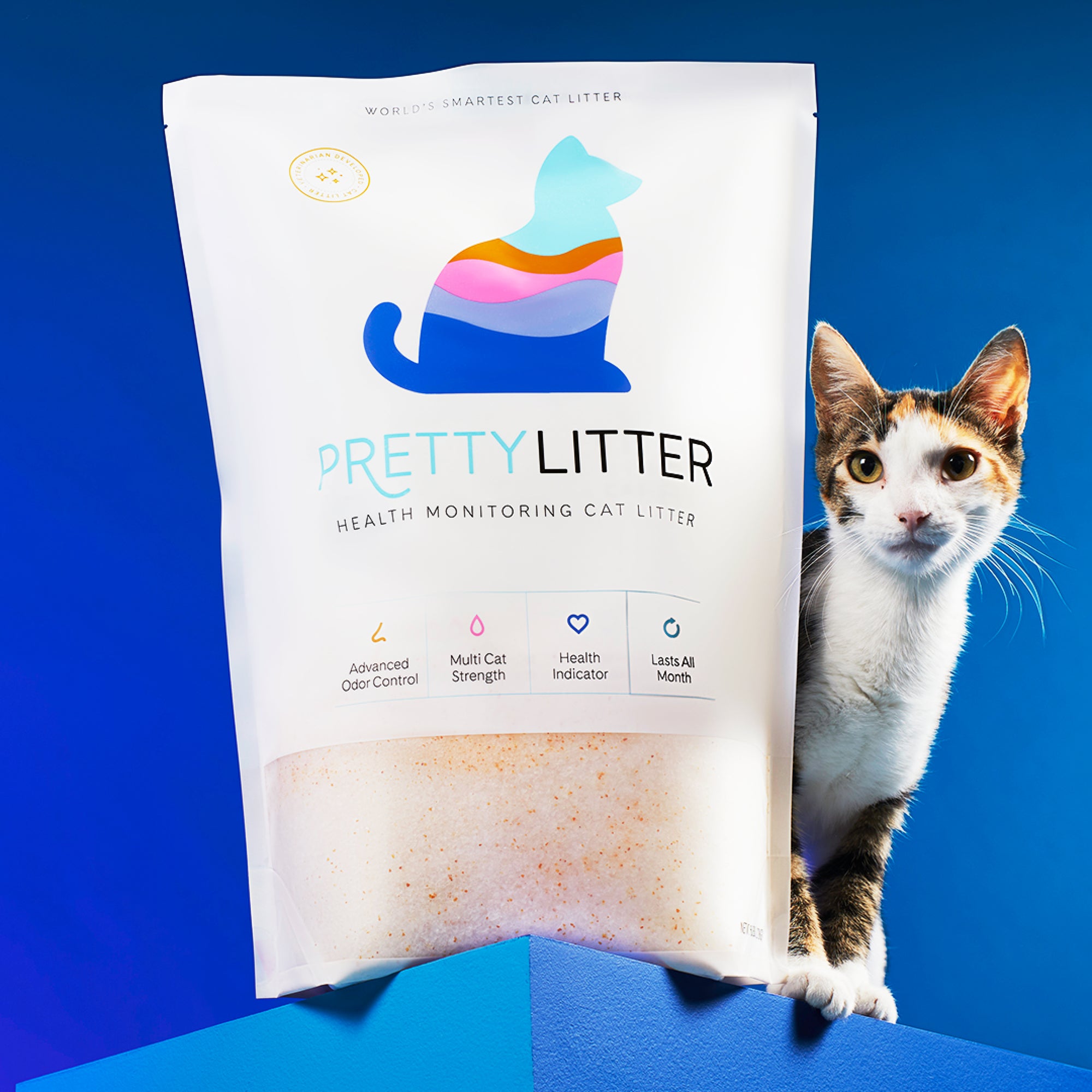 PrettyLitter Original Unscented Cat Litter, 6lb